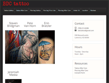 Tablet Screenshot of bdctattoo.com